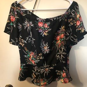 Floral off the shoulder top